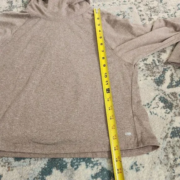 Marika Shirt Women's M Mauve Cowl Neck Athletic Cropped Long Sleeve Comfort Warm - Picture 9 of 11